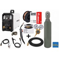 Pusautomačio KOMPLEKTAS FORBY® MIG 210FX LED (sinerginis) + priedai